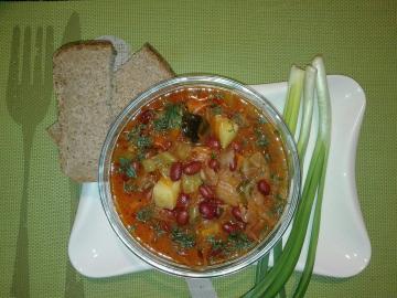 Sopa de verduras con frijoles. Esta es una receta muy sabrosa con fotos 🤤 aquí 👇