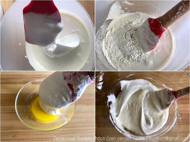 El proceso de añadir la harina y la mantequilla