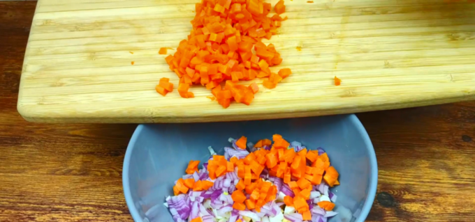 ensalada con zanahorias