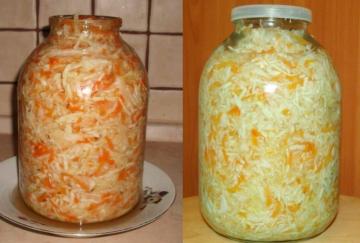 Sauerkraut en salmuera