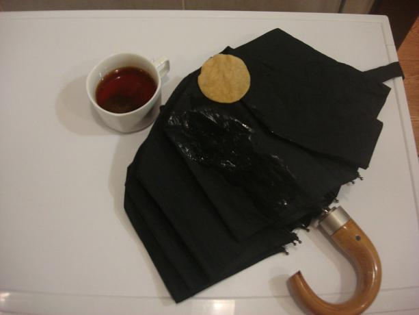 Imagen tomada por el autor (limpie con una almohadilla de algodón con el paraguas de soldadura)