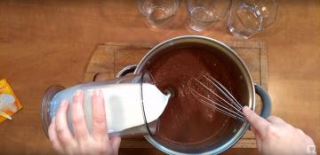 Pastel de chocolate en un apuro