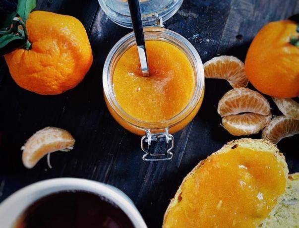 mermelada de mandarina, receta simple.