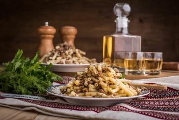 Pasta naval con carne picada