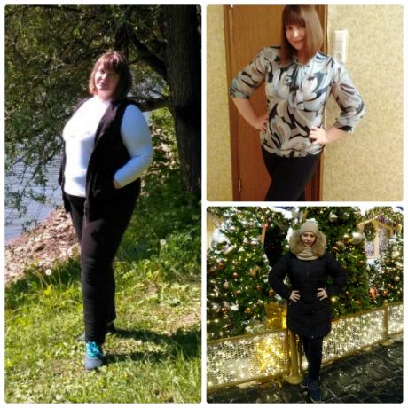 Estos son los cambios conmigo durante los 9 meses de menos de 35,5 kg de exceso de peso!