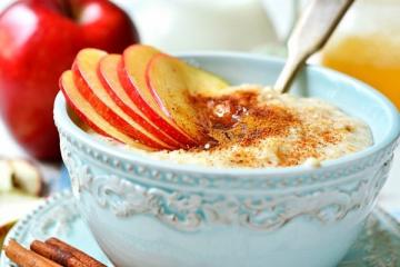 Air New gachas de arroz receta con la vainilla y manzana. Inténtelo!