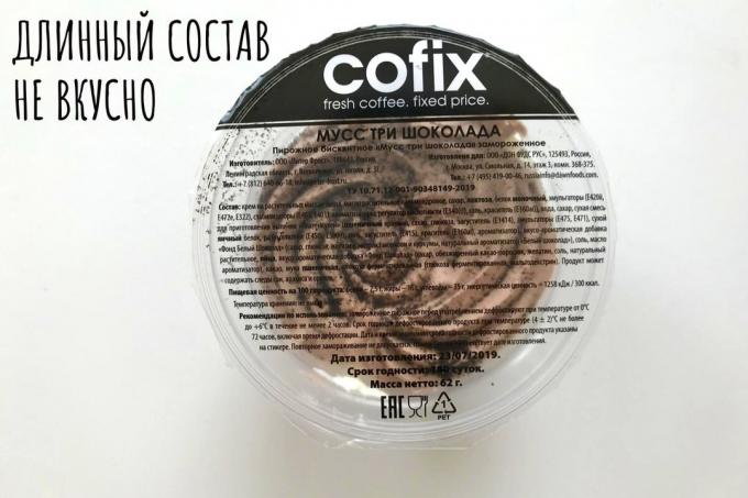 mousse de chocolate Tres de cofix café