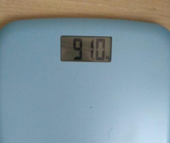 Desde mayo de 2.018, menos de 41 kg.