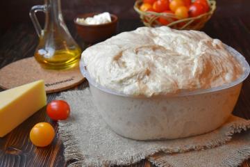 Masa de levadura sin leche ni huevos