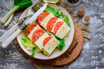 Ensalada de tomate y mozarella